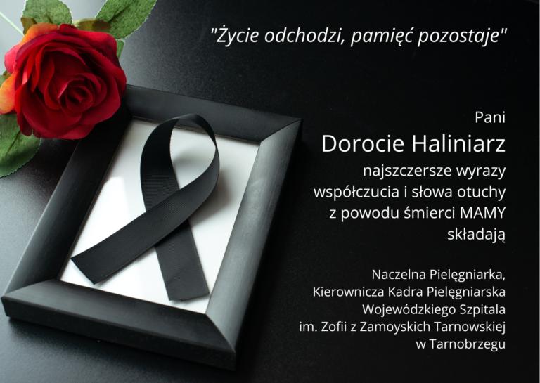 Kondolencje Dorota Haliniarz